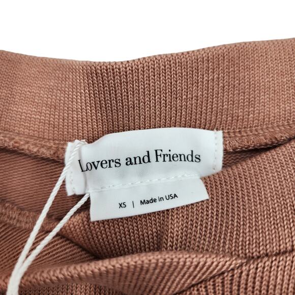 Lovers + Friends Frankie Pull On Knit Flare Leg Pant in Latte Brown Size XS - Picture 3 of 6